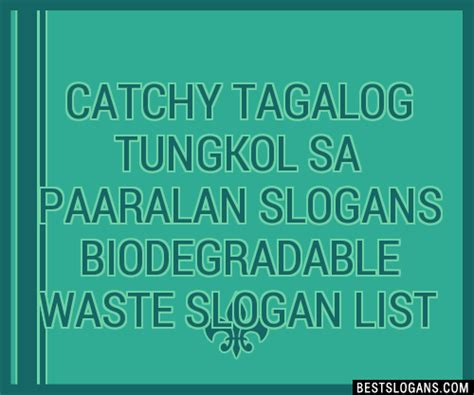 slogan about environment tagalog|100+ Catchy Environment Protection Tagalog Slogans .